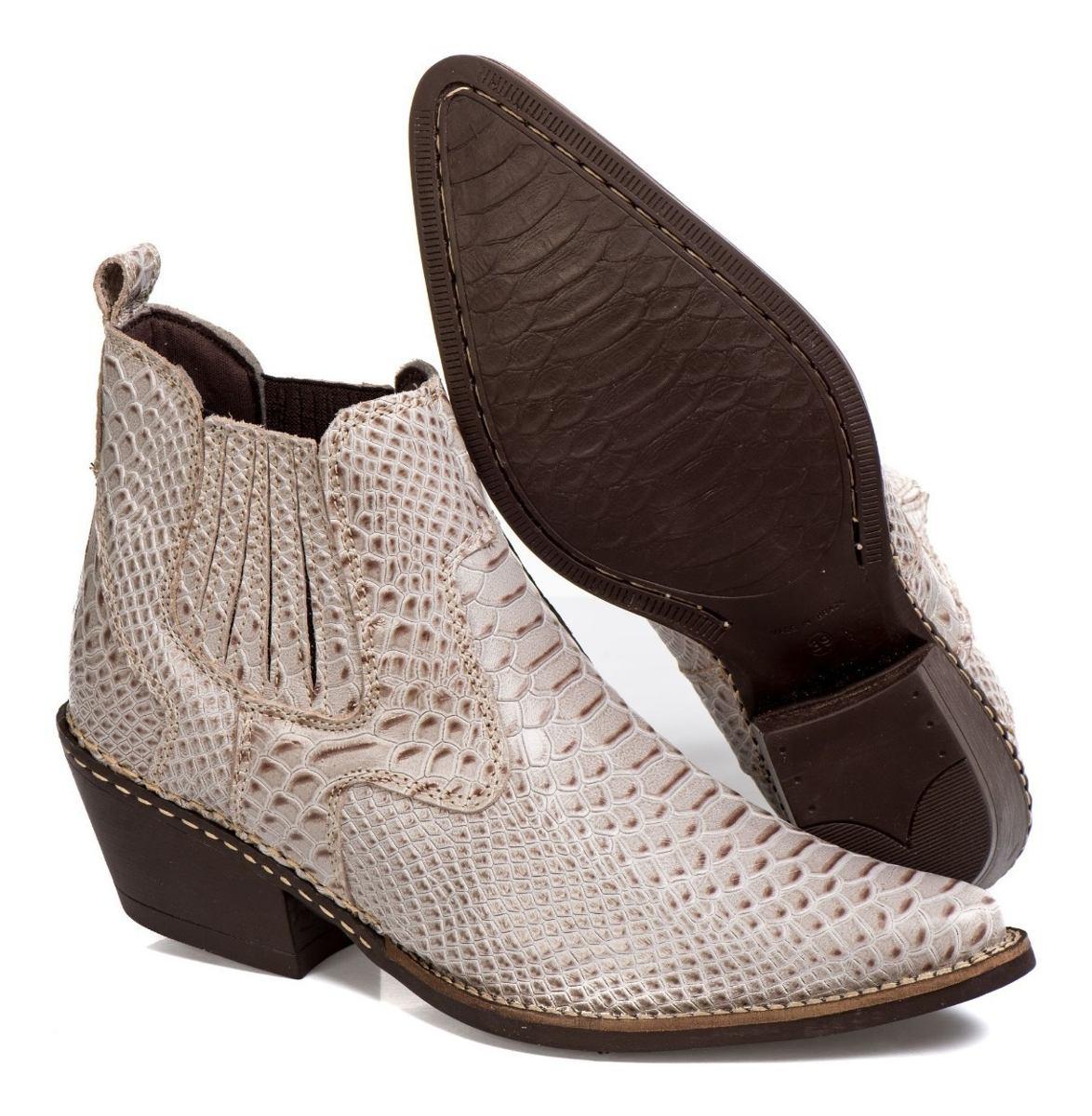 bota masculina couro de cobra