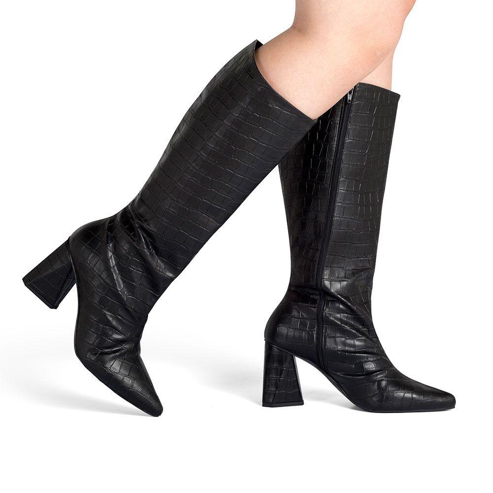 Botas Feminina Cano Bota Cano Alto AtÃ© O Joelho Cano Alto Bota