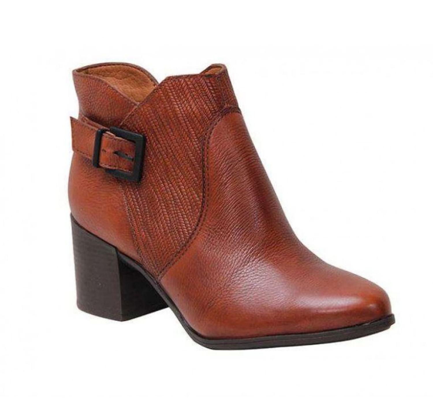 Bota cano baixo salto bloco em couro bottero 31470 - Moda Feminina -  Magazine Luiza