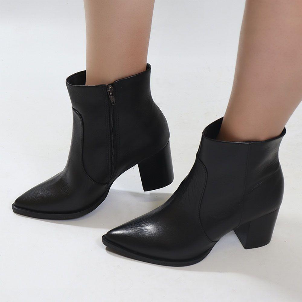 Bota cano baixo salto médio - STEPHANIE - Moda Feminina - Magazine Luiza