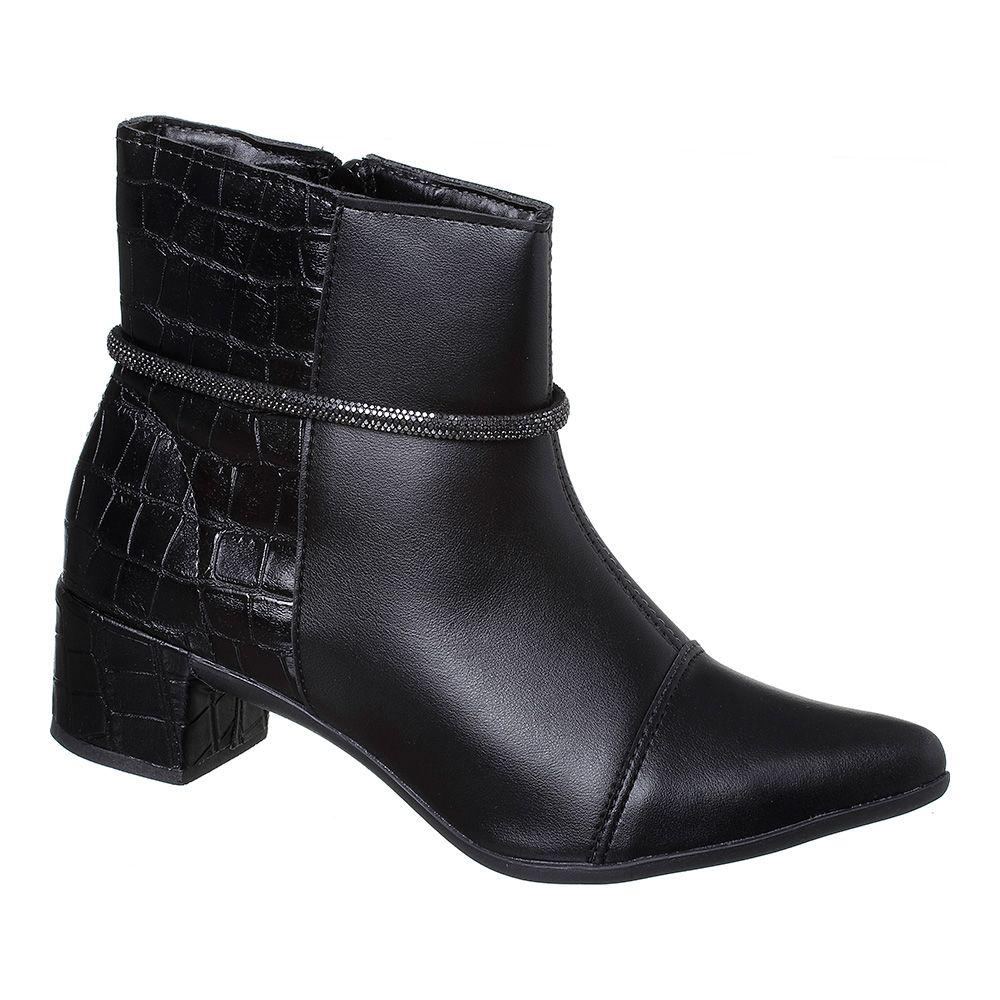 Bota Cano Curto Bico Fino Salto Baixo Bota Cano Curto Bico E Salto
