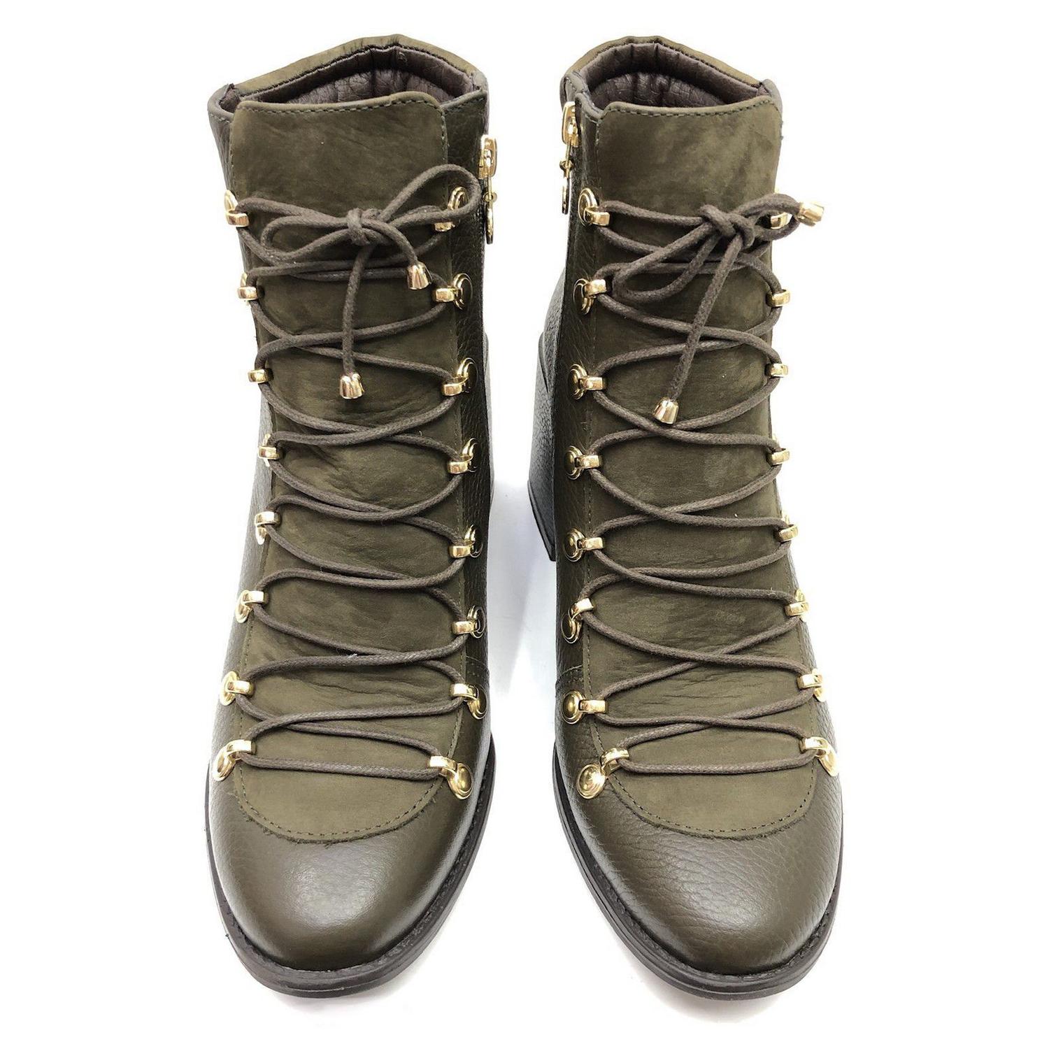 bota verde militar feminina