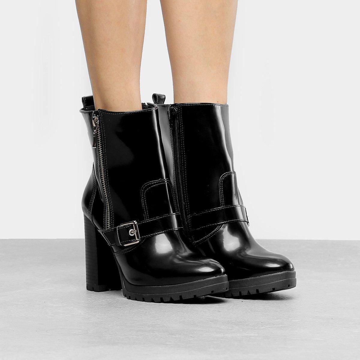 bota via marte cano curto verniz