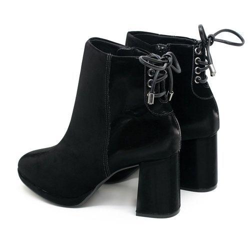 Bota cano curto vizzano salto grosso camurça. - Bota Feminina - Magazine  Luiza