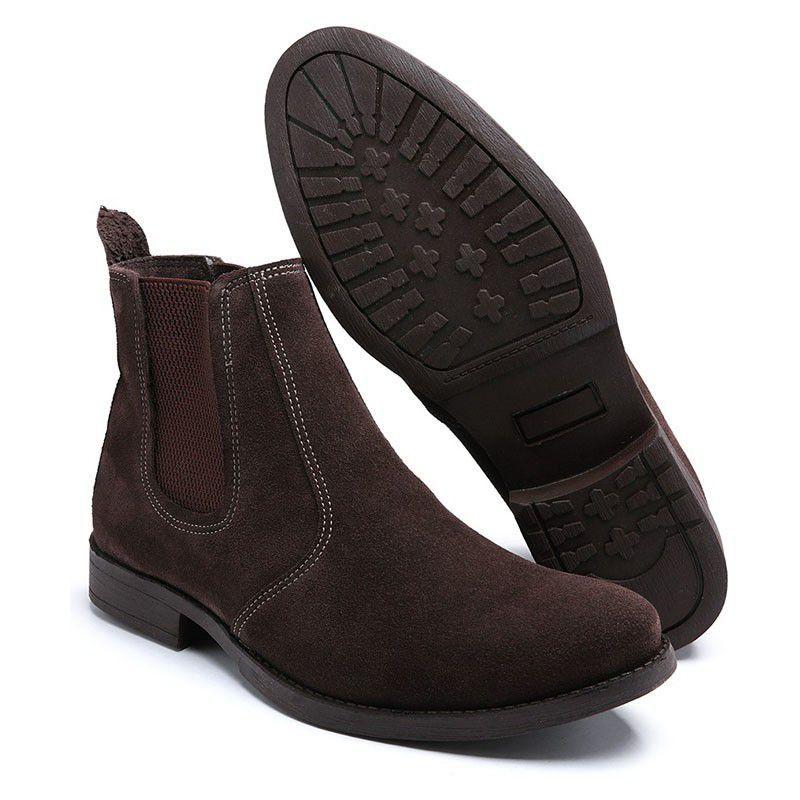 bota masculina veludo