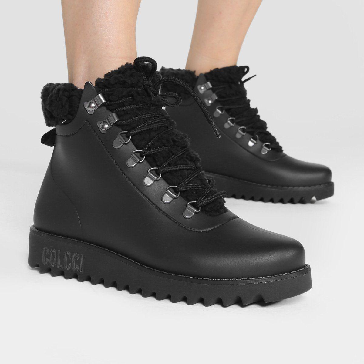 Bota Feminina Bota De Plastico Colcci Calçados PromoÃ§Ã£o Botas