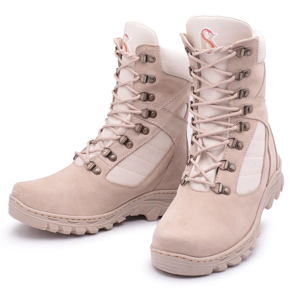 coturno feminino militar couro