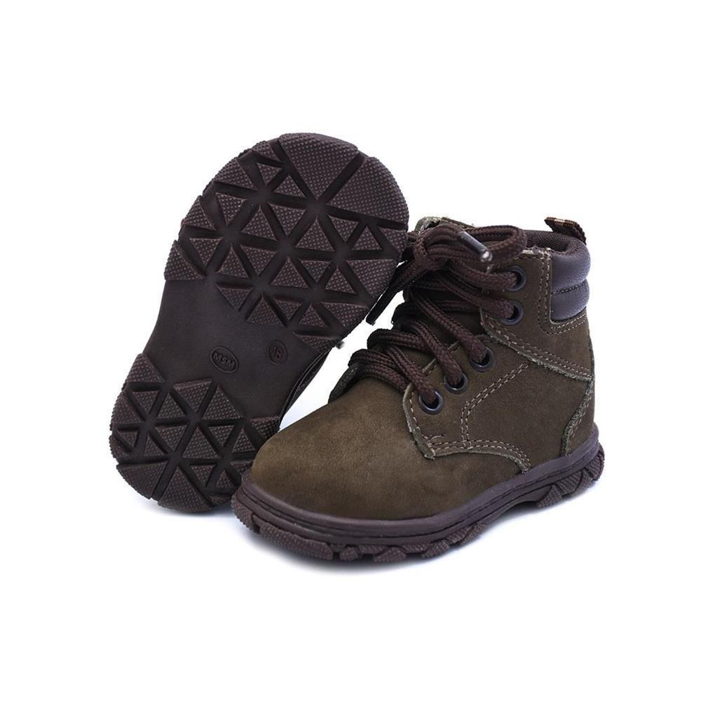 Bota Coturno Bebê Menino Couro Cadarço Lisa Conforto Casual - Bili Bilu -  Coturno para Bebês - Magazine Luiza