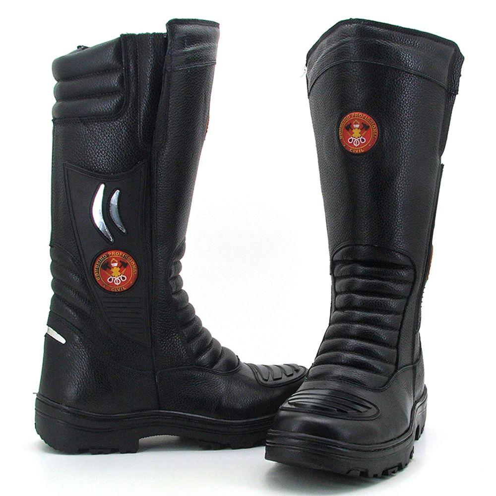 coturno bombeiro civil masculino
