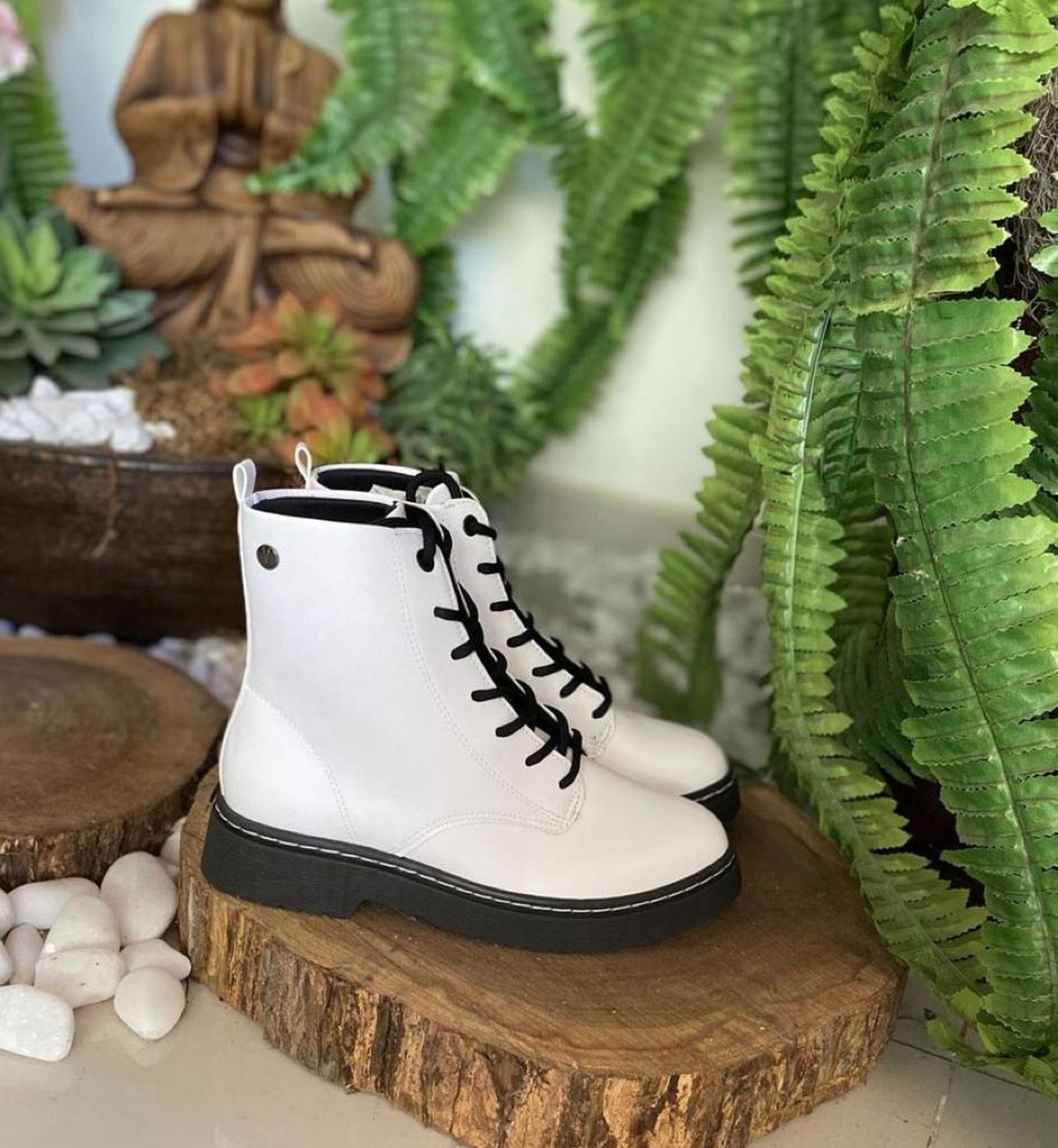 Bota Coturno branco - Vizzano - Outros Moda e Acessórios - Magazine Luiza