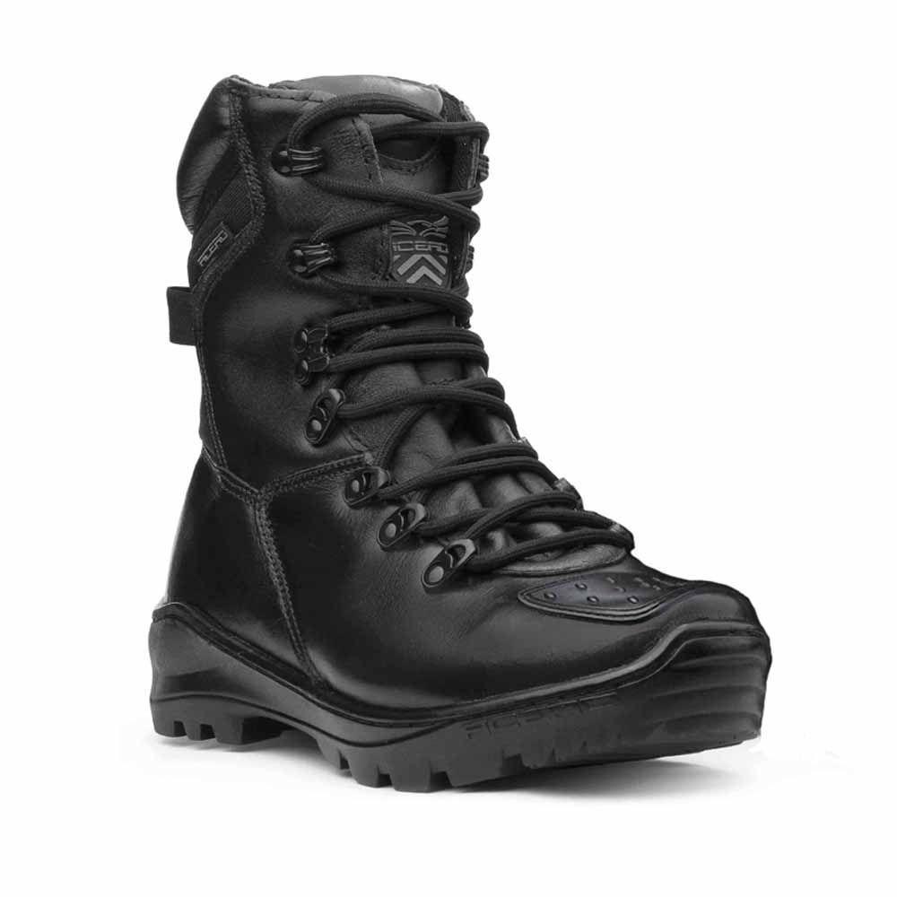 coturno masculino preto cano medio