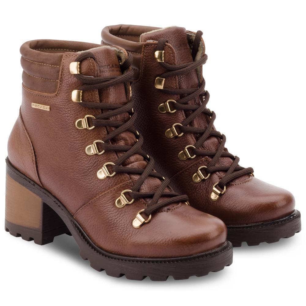 coturno feminino militar couro