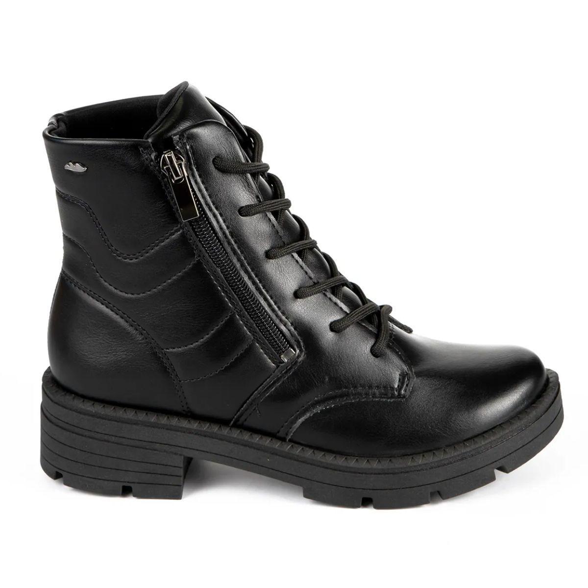 Bota Coturno Dakota Tratorada Feminina Cadarço Zíper DA772 Bota