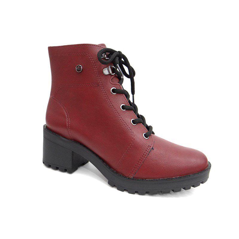 coturno feminino marsala