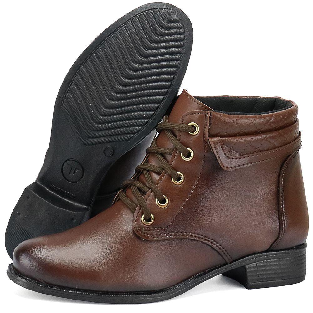 bota de cano curto feminina