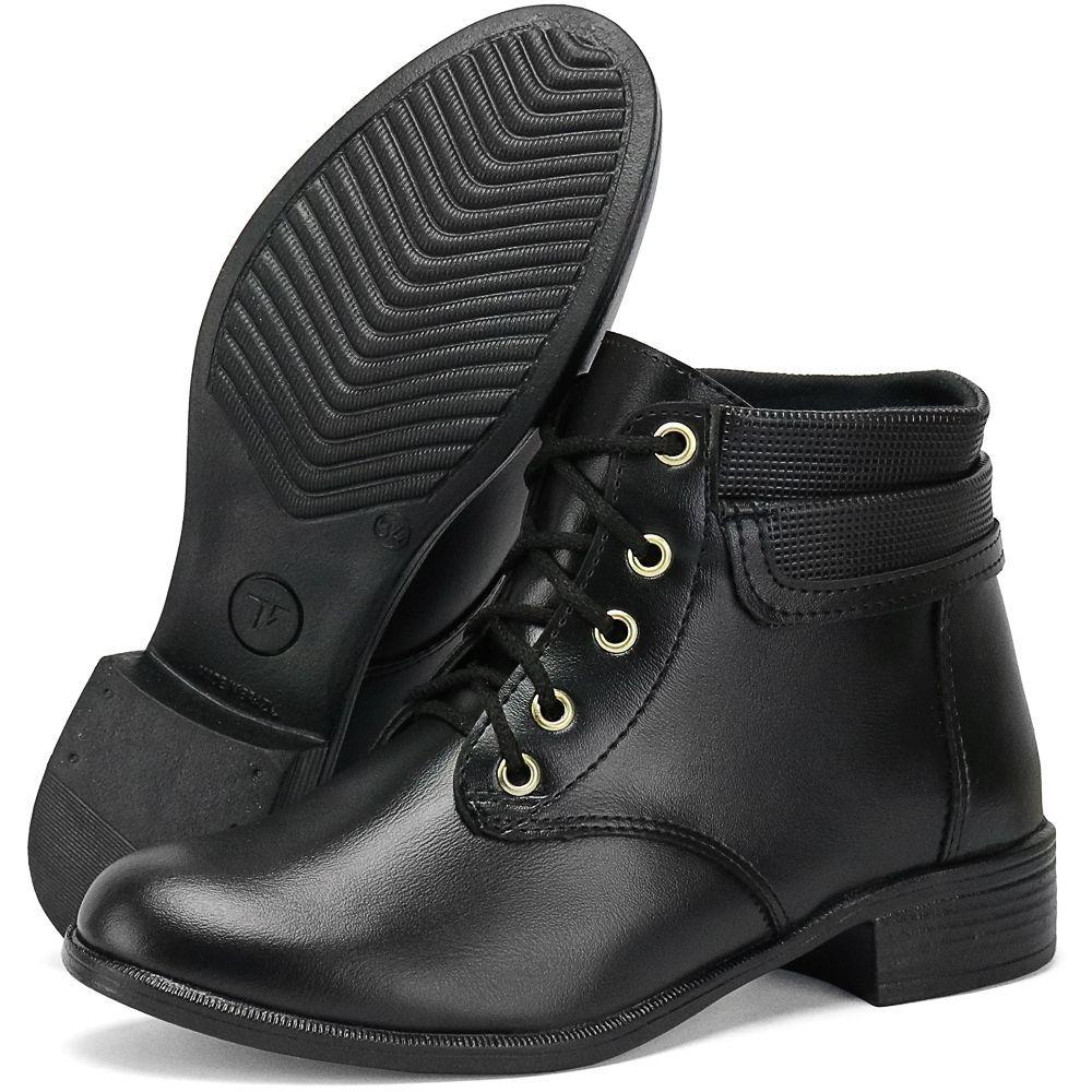 bota coturno feminina cano medio