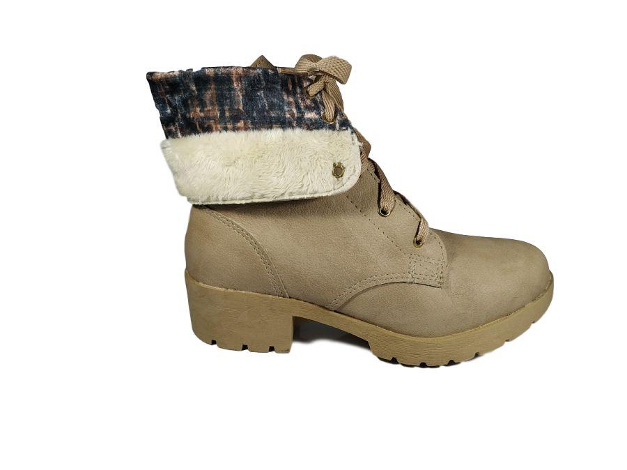 coturno bege feminino