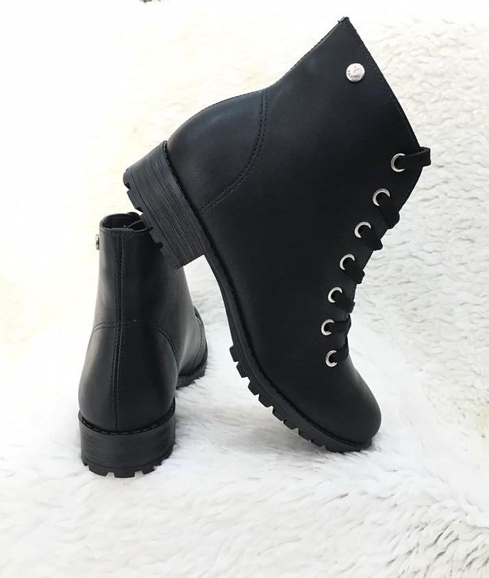 bota coturno feminina via uno