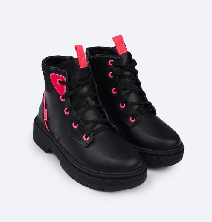 Pampili Bota Infantil Feminina Tamanho 18 Bota Coturno Infantil