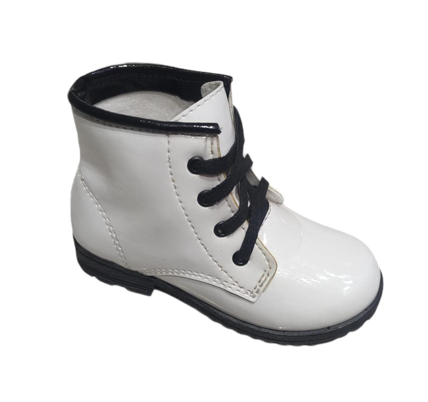 Bota Coturno Infantil Fuffy - 1320 - Cor:Branco - Tamanho:27 - Coturno  Infantil - Magazine Luiza