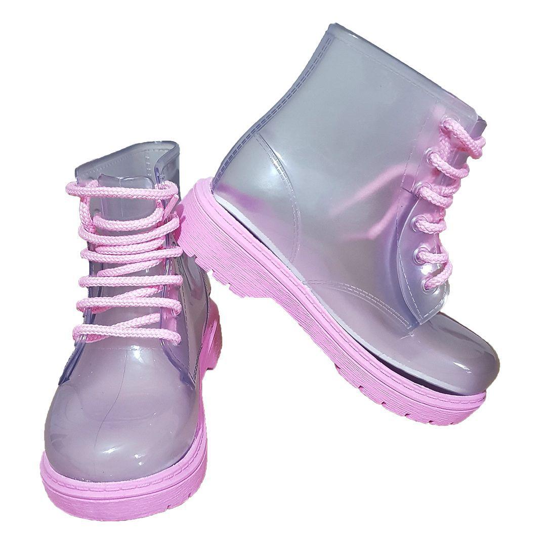 Bota Coturno Infantil Transparente + Meia LueLua Galocha - Lue Lua - Moda  Infantil - Magazine Luiza