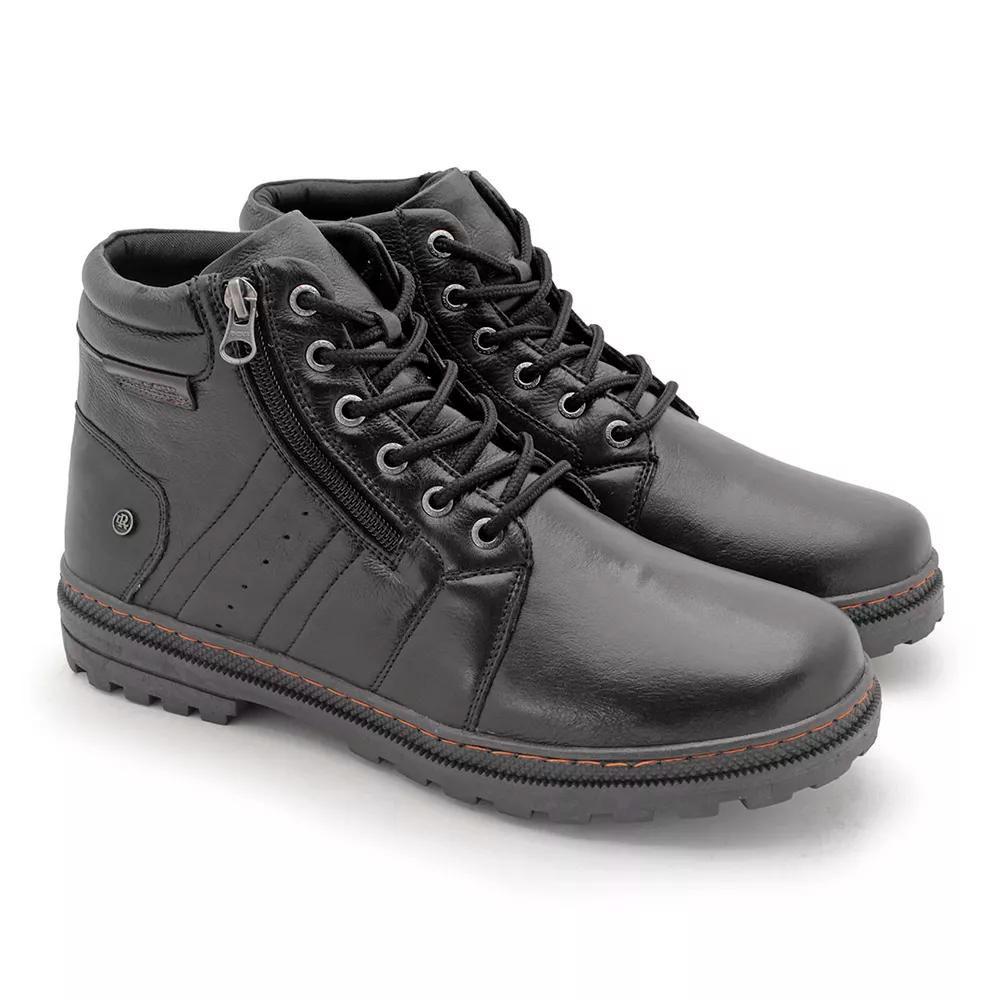Bota Coturno Masculina Couro Cano Médio Preto Marrom Café Modelo