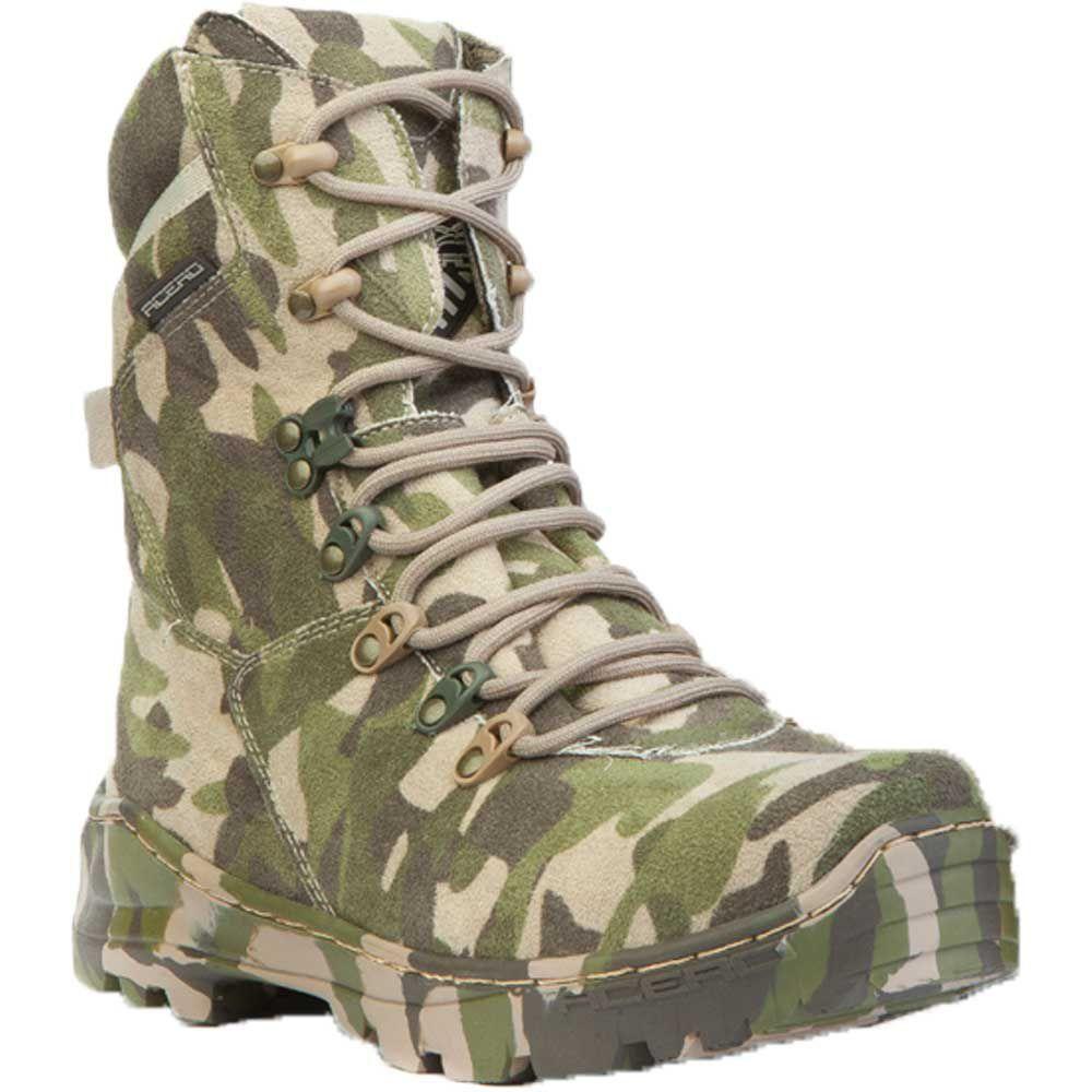 coturno feminino camuflado