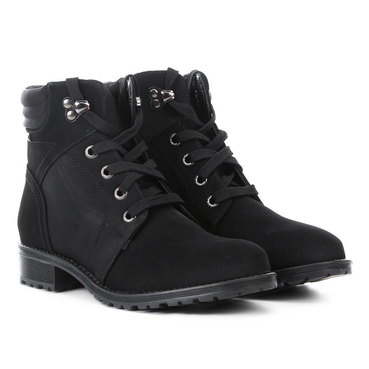 bota coturno mooncity tratorada feminina