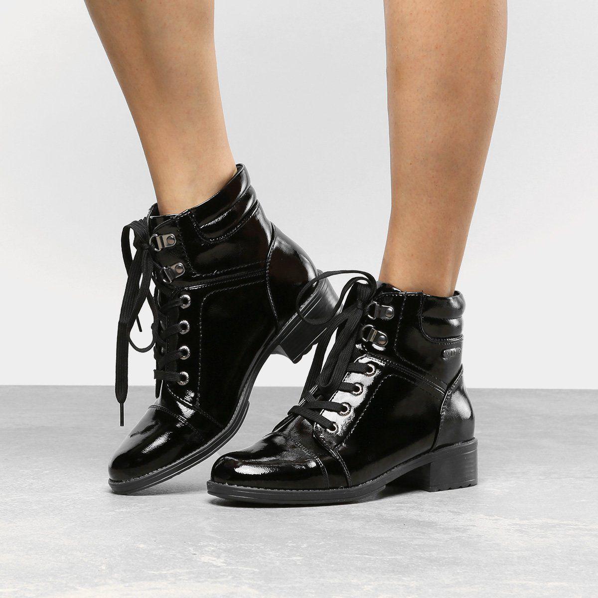 Coturno Feminino Zattini PromoÃ§Ã£o Botas Shoe Coturno Texana Bota