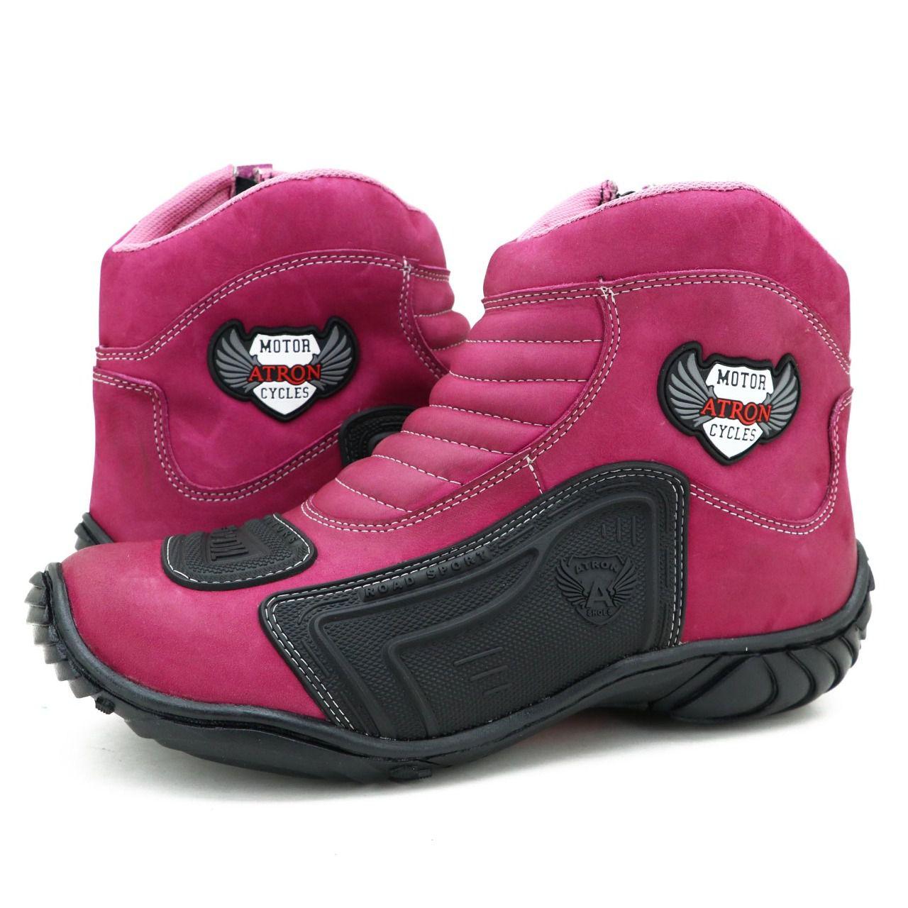 bota militar rosa