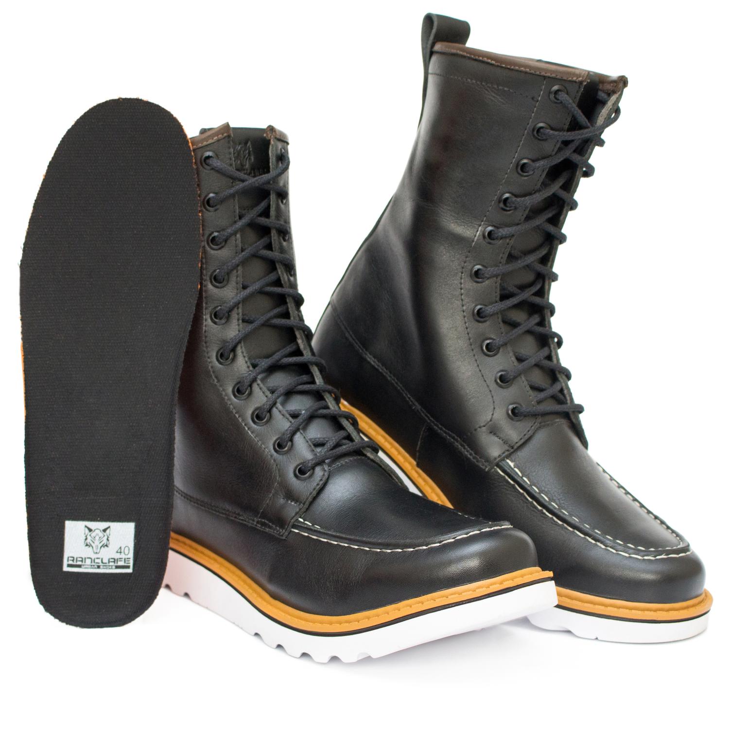 bota masculina preta cano alto