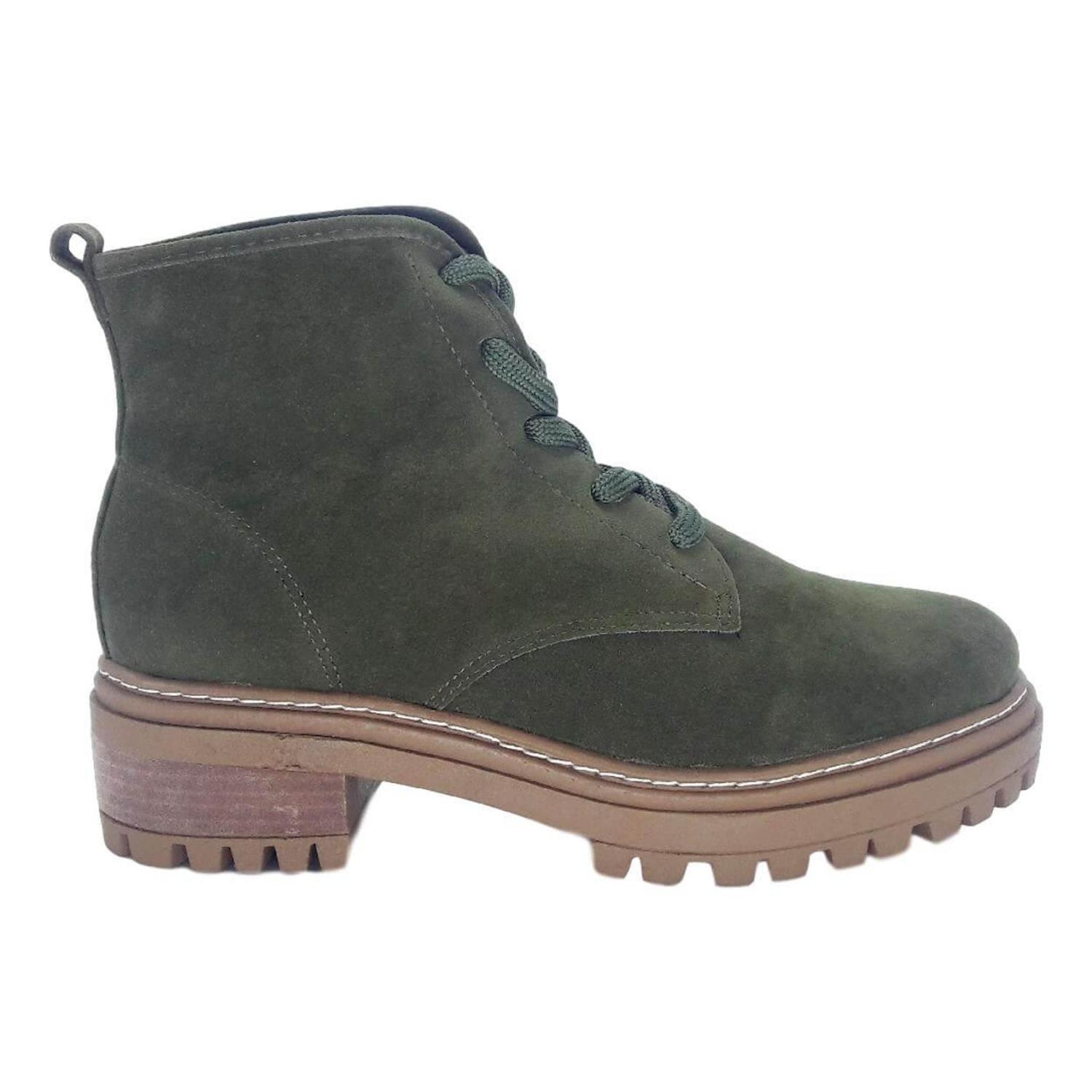 coturno verde feminino