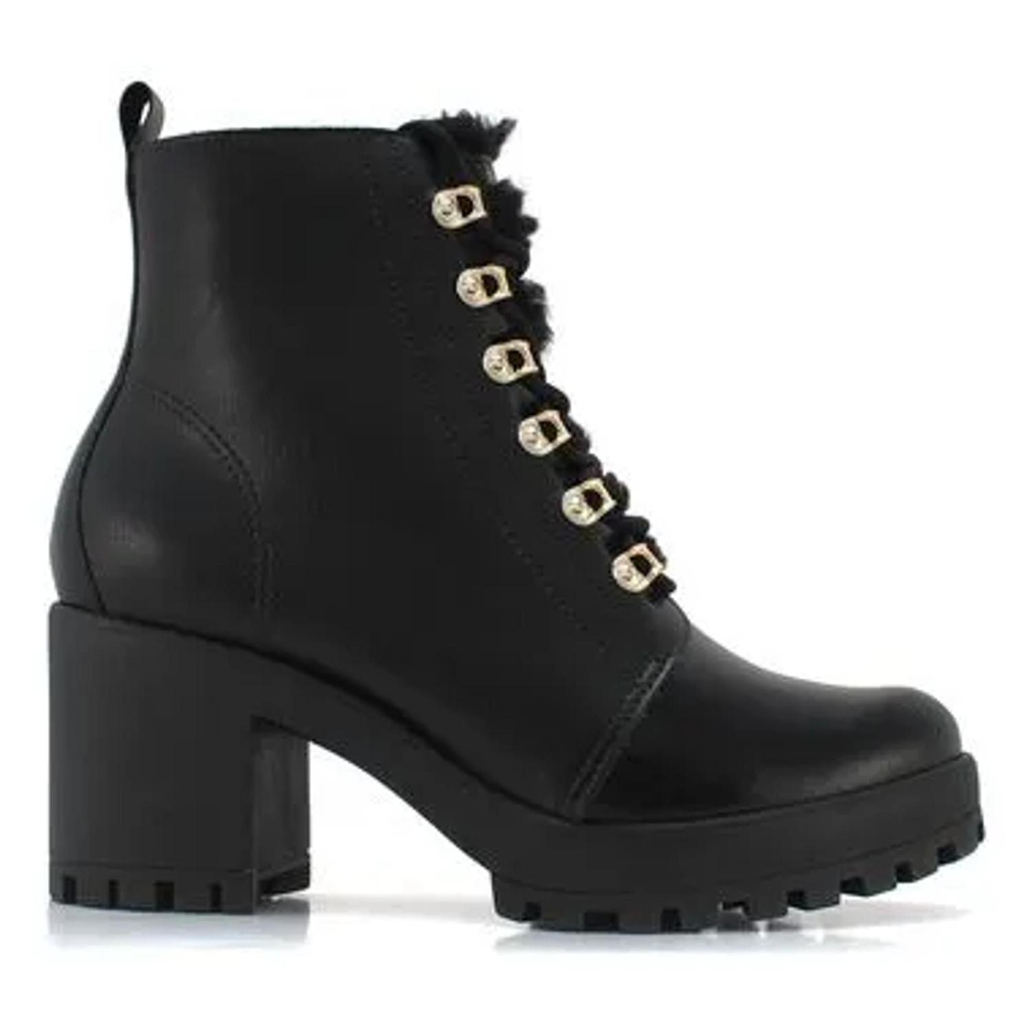 Bota Ramarim Coturno Tratorado Preta Bota Coturno Ramarim Salto