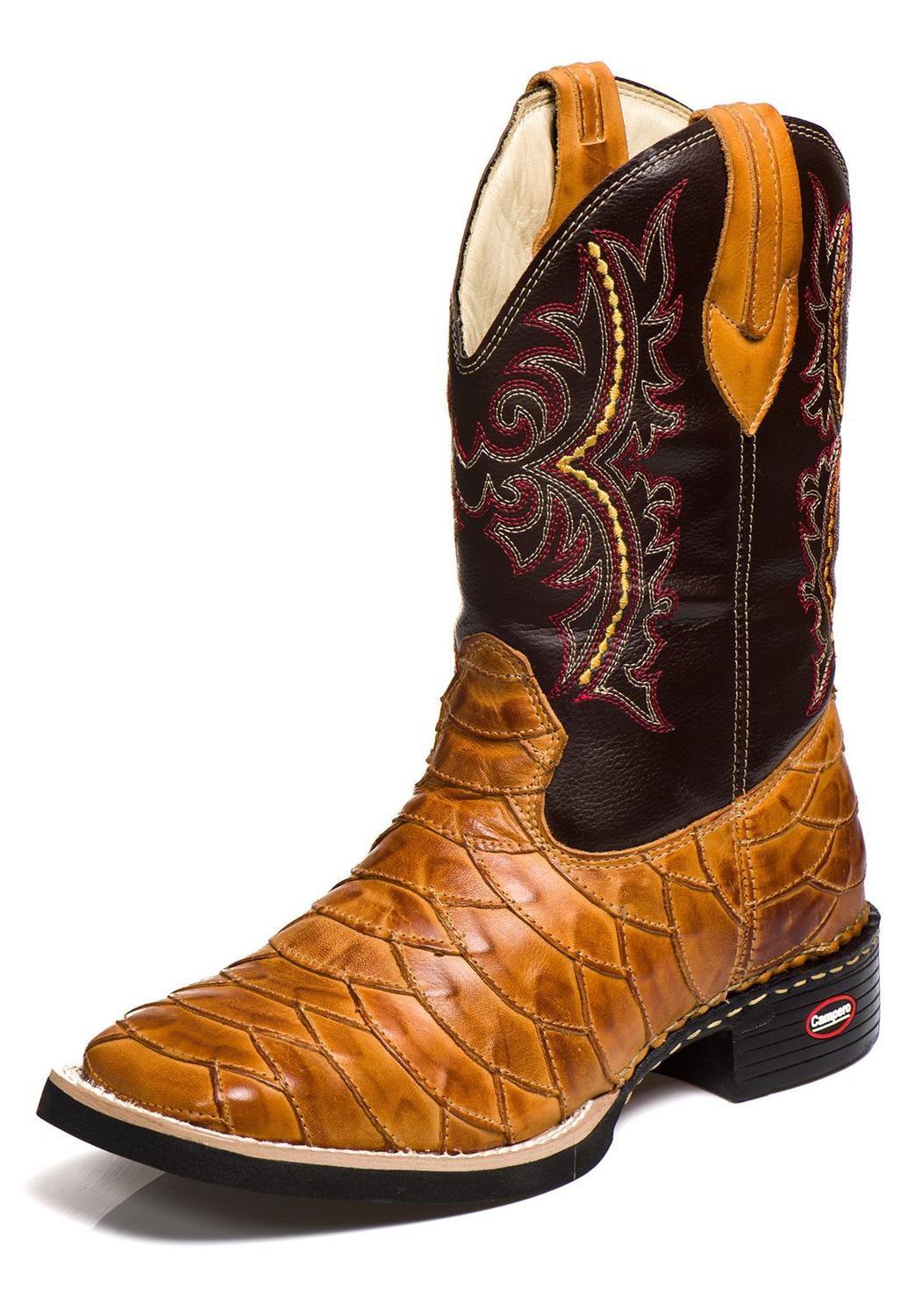 bota escamada feminina bico quadrado