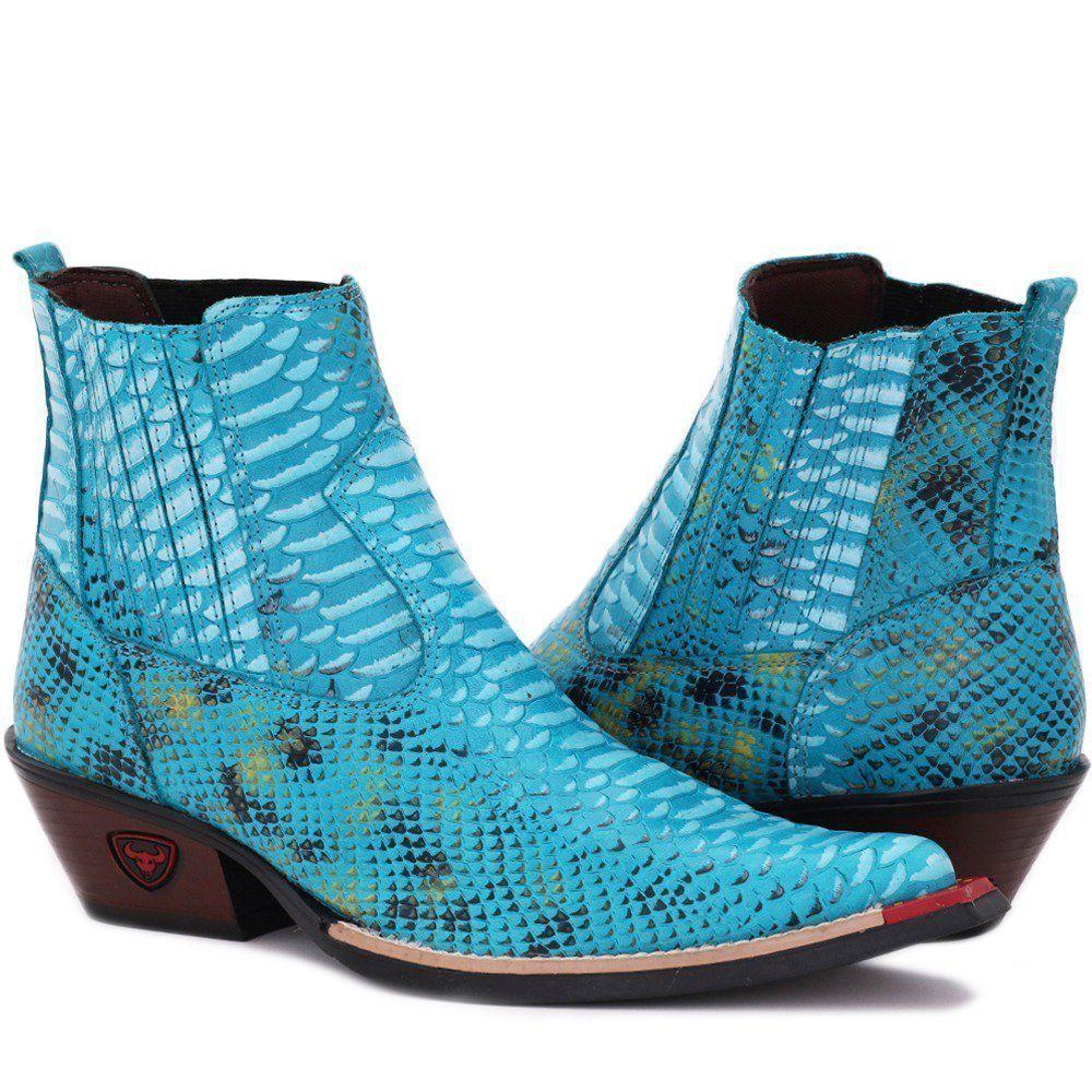 bota cowboy bico fino