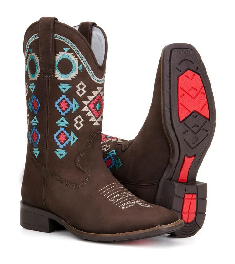 bota de rodeio feminina cano curto