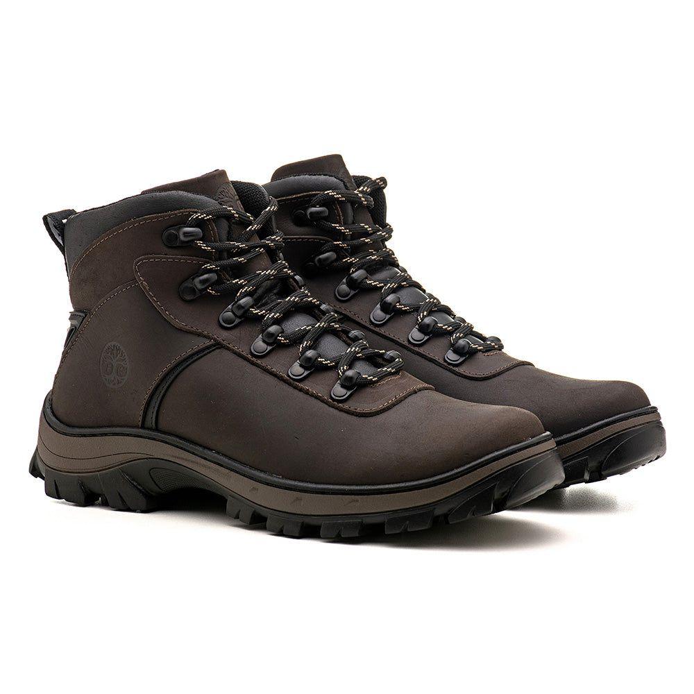 Coturno Adventure Bota Masculina Fork Bota Couro Fork Masculina