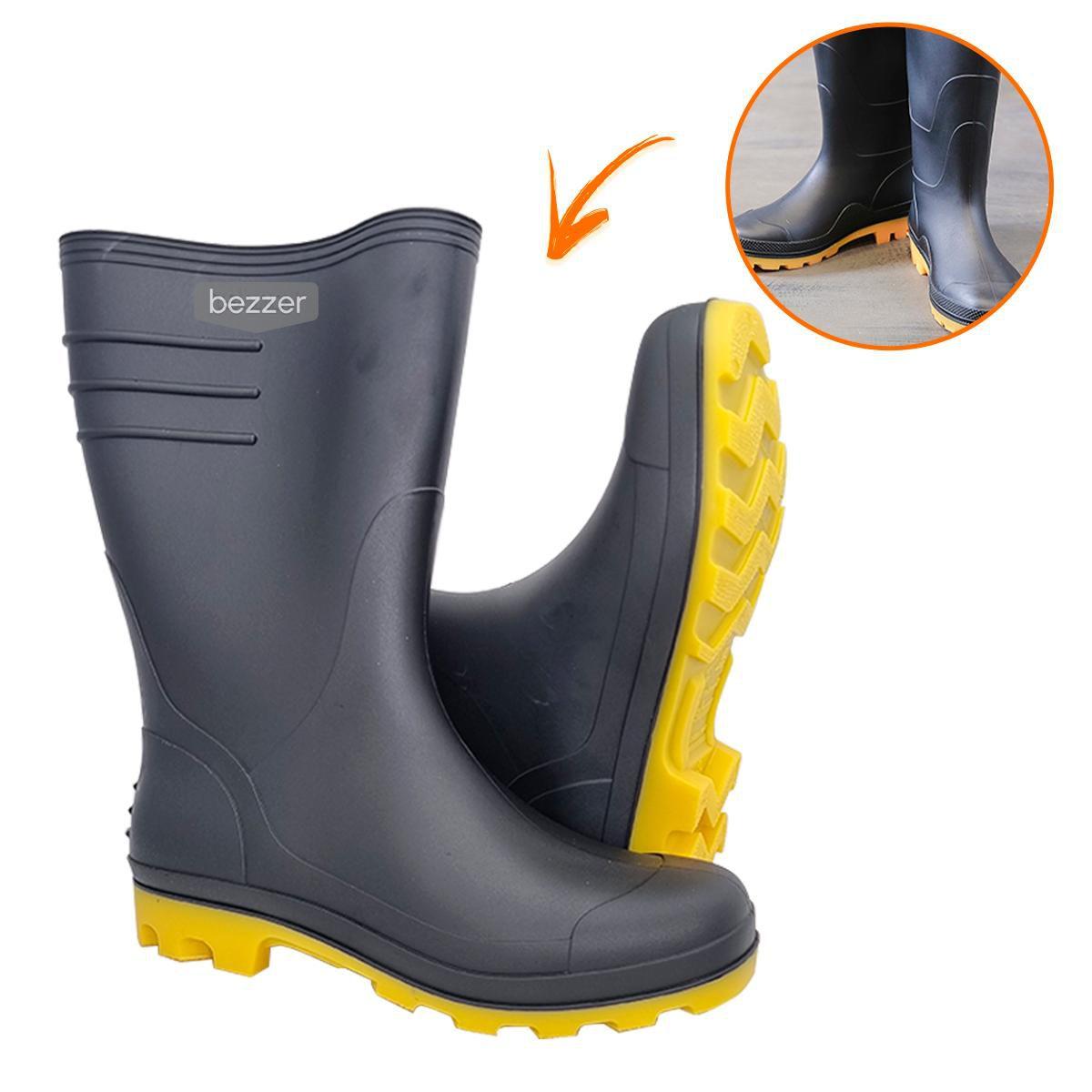 Bota Impermeável Bota De Chuva Moto Bota Motociclista Cano Alto