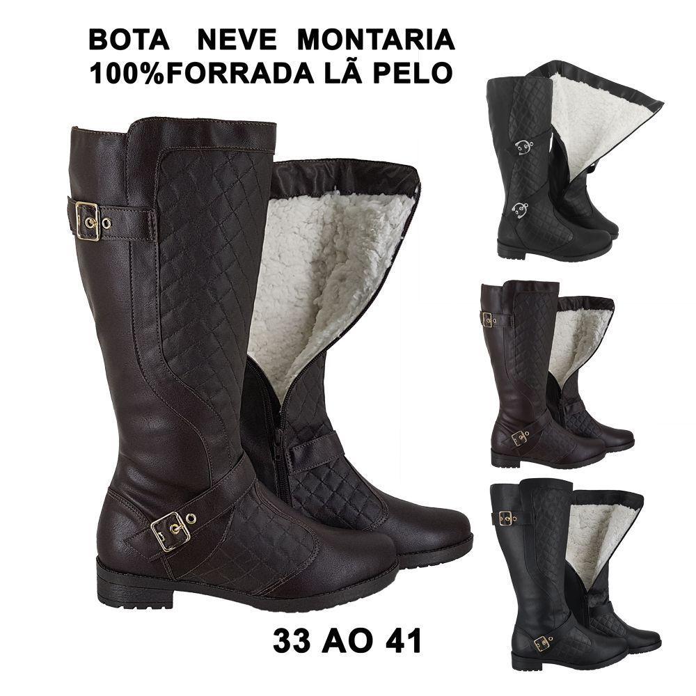 bota forrada para neve