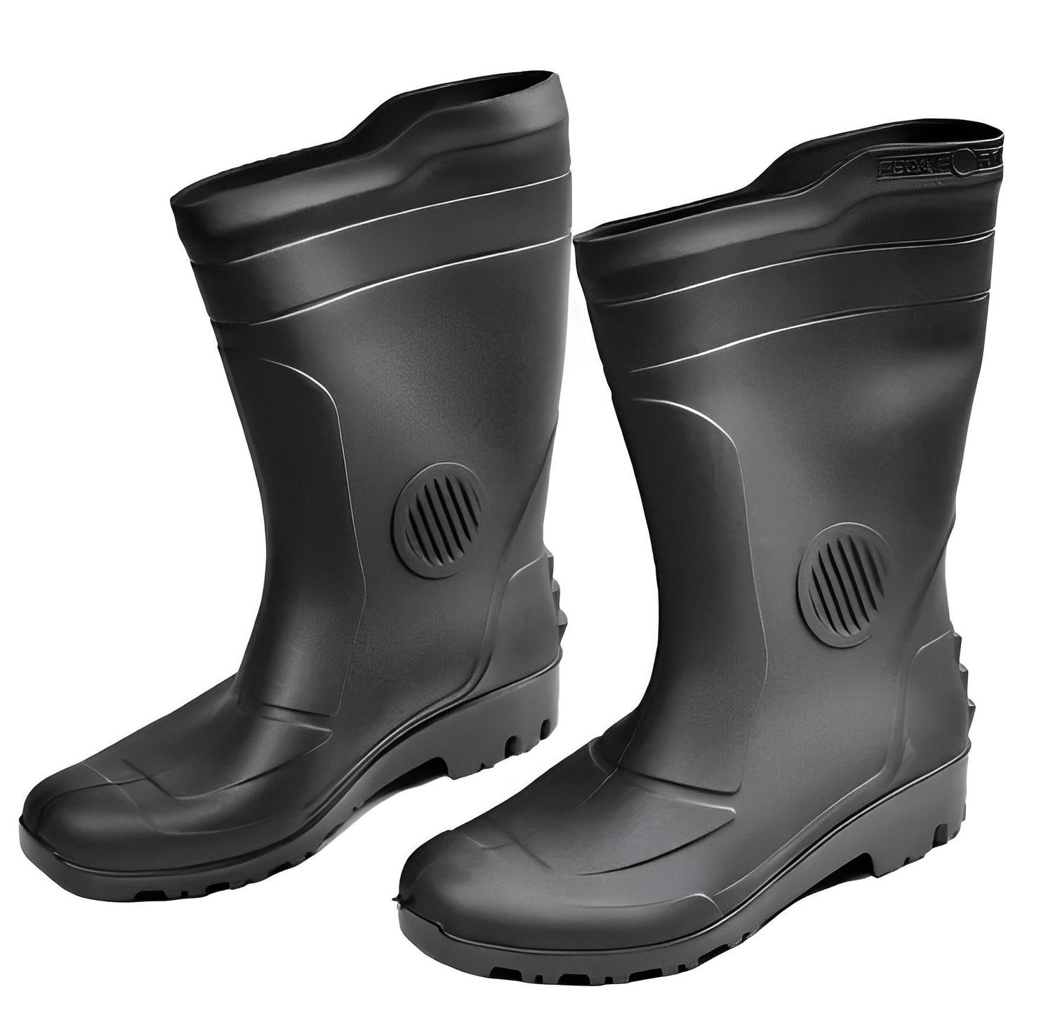 Ca 36103 Bota Grendene Bota De PVC Cano Alto Sem Forro Preto CA