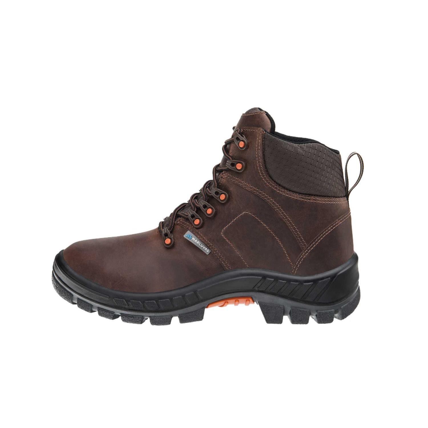 Bota Segurança Couro Preto Marluvas 70B29 CPAP Bico Composite palmilha  antiperfurante CA 34550
