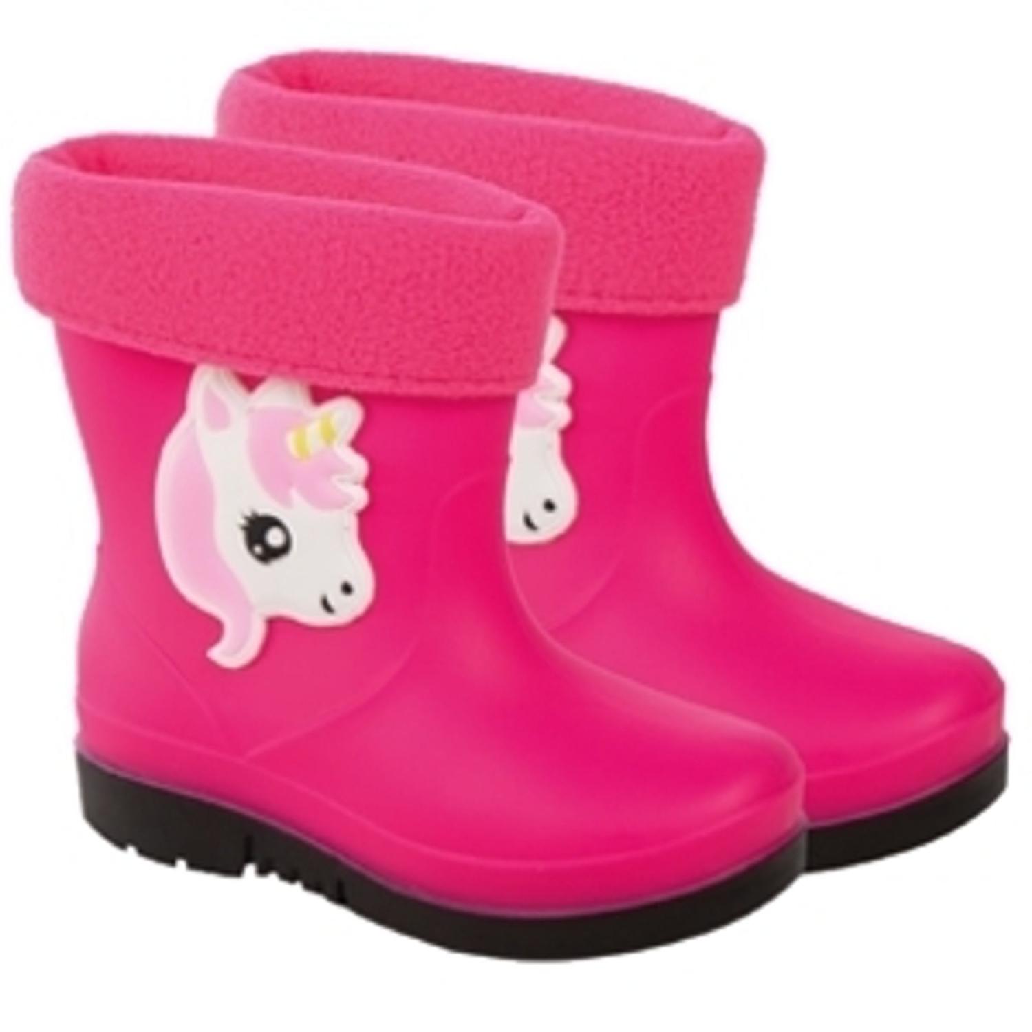 Bota Emborrachada Stuf Infantil Pink Bota galocha Infantil- Bota