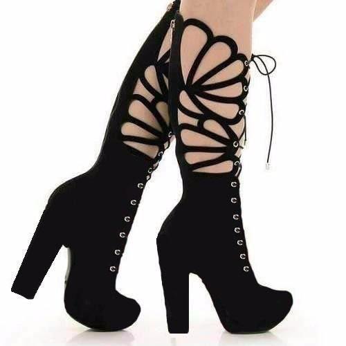 Bota Fechada Borboleta Salto Grosso Bfsg02 - Gladishoes - Moda Feminina -  Magazine Luiza