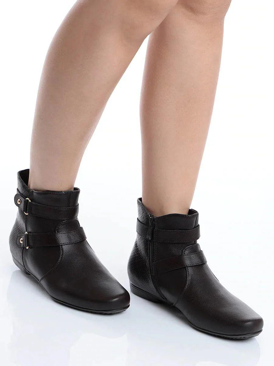 Qual o Preço?】→ Preço Bota Mooncity Salto Bloco Detalhe Metalizado com  Strass Preto