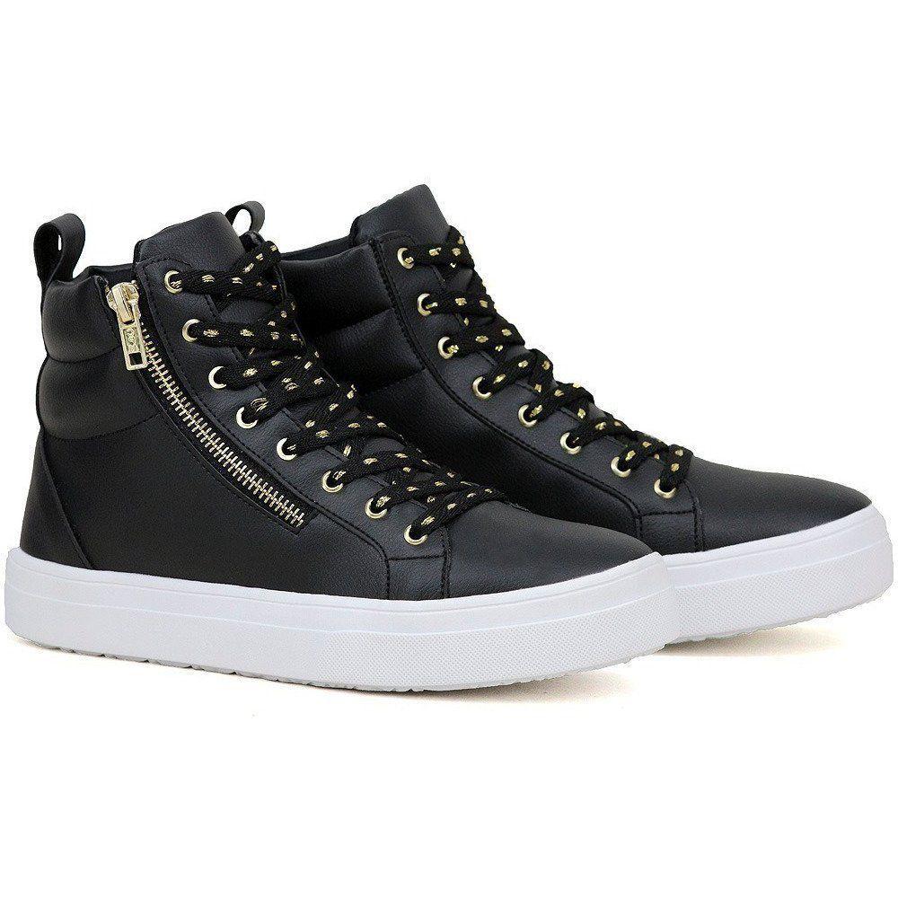 Bota Feminina Botinha Fitness Tênis Preto Para Academia Corrida - Gugi  Calçados - Corrida / Running - Magazine Luiza