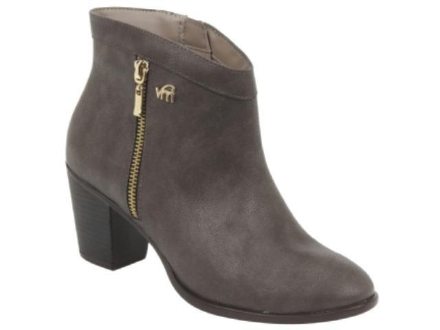 bota cano curto com ziper