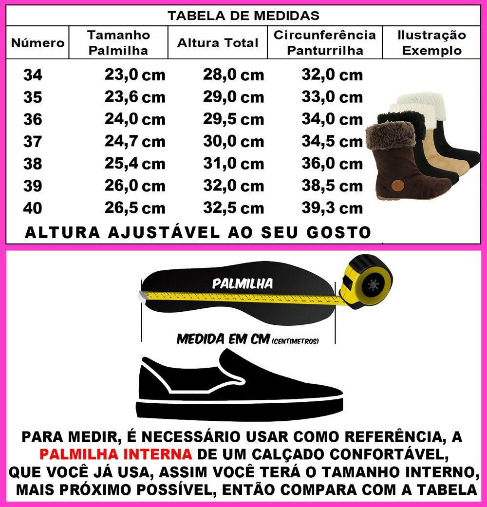 Bota Feminina com Pelo Neve Lã 100% Pelo Dentro Inverno Rasteira MG101 - LB  - Bota Feminina - Magazine Luiza