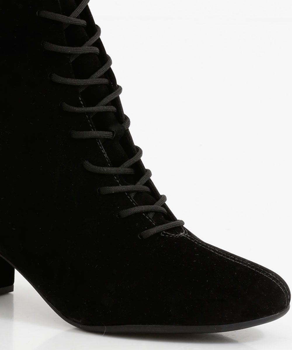 Bota Feminina Coturno Nobuck Salto Grosso Vizzano - Coturno Feminino -  Magazine Luiza