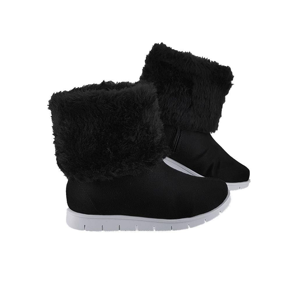 bota pelo feminina neve confort nobuck mooncity