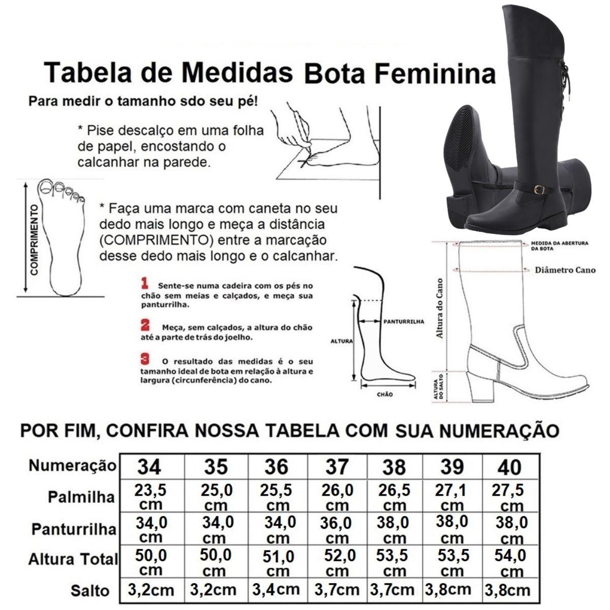 Bota cano alto amarrar cheap atras
